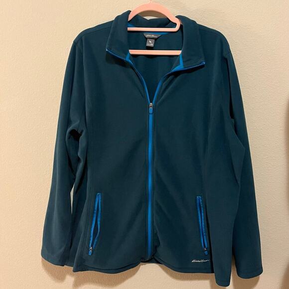 Eddie‎ Bauer Full Zip Fleece Jacket Size 2XL - Picture 1 of 5